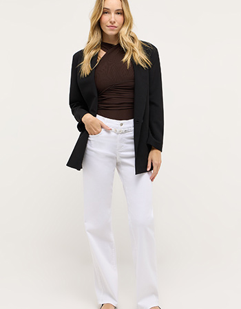 Angels Liz City Wide Leg Jeans Wit