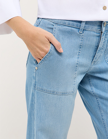 Angels Liz Urban Straight Jeans Blauw