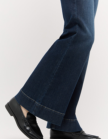 duuurzame jeans met wijde pijpen