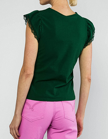 groen stijlvol shirt van biologisch katoen