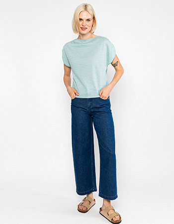 top van Blutsgeschwister op duurzame jeans Lena