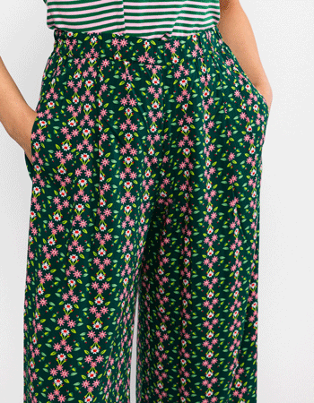 Blutsgeschwister palazzo broek van LENZING™ ECOVERO™ viscose met wijde pijpen