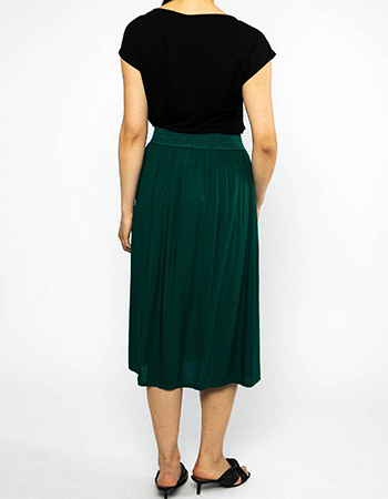 midi rok met smock en duurzaam