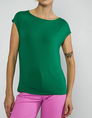 duurzaam groen shirt van tencel door Blutsgeschwister