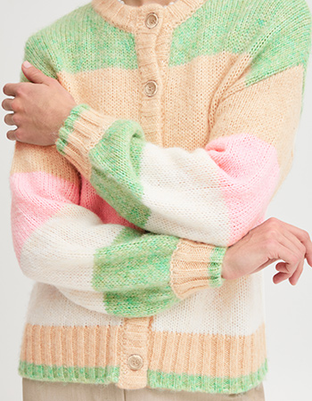 Cardigan Byonero Striped Roseate Spoonbill Mix