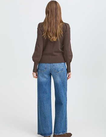 Duurzame cardigan B.Young met bewerkte brei voor dames