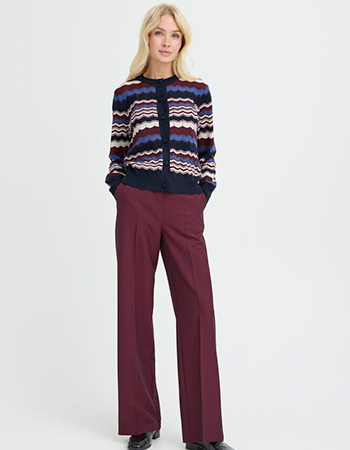 Duurzame cardigan B.Young met zigzagprint voor dames