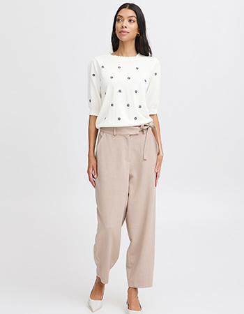 Top Byottoline Flower Marshmallow White