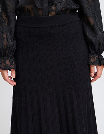 Rok Lang Bymarlin Plisse Zwart