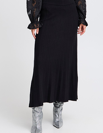 Rok Lang Bymarlin Plisse Zwart