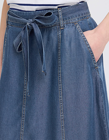 denim rok met zakken