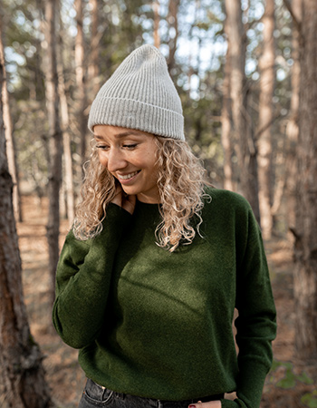 Trui Claudia Merino Wol Green