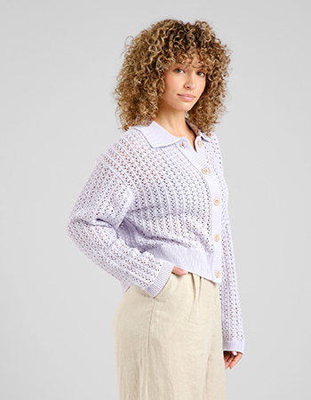 Cardigan Knitted Rosendal Crochet Thistle