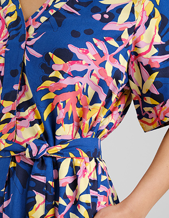 Jurk Kallvik Tropical Collage Multi Color