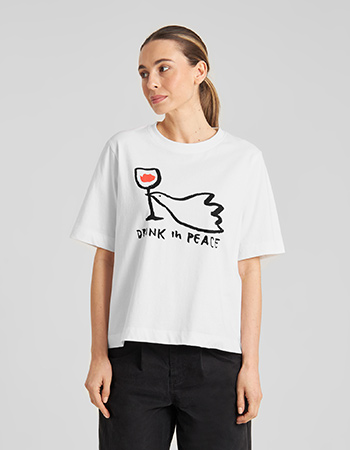 Peace shirt dedicated van biologisch katoen