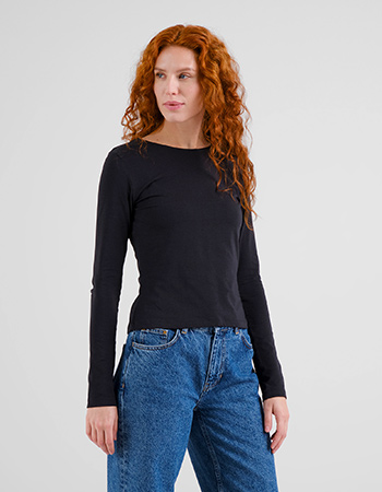 duurzame zwarte longsleeve