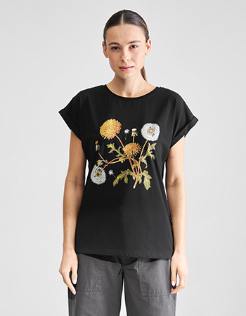 T-shirt Visby Dandelions Black