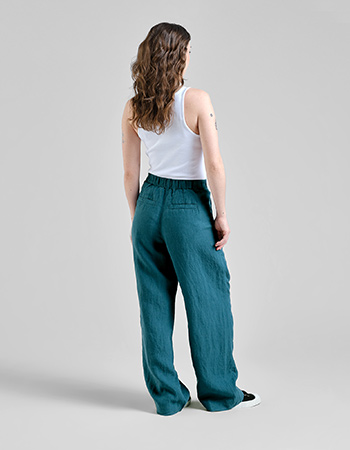 Duurzame dames broek van 100% Europees linnen