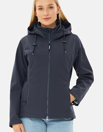 Jas Adeby Softcell Donkerblauw