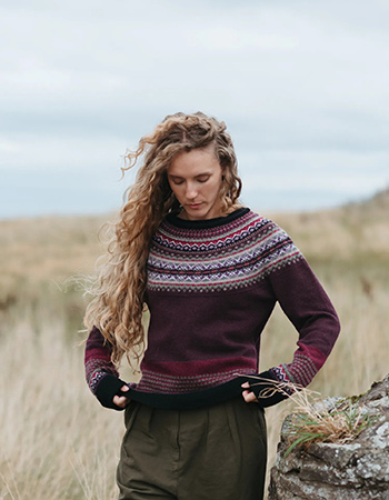 Eribe lamswol merinwol vest  Fiar isle patroon 