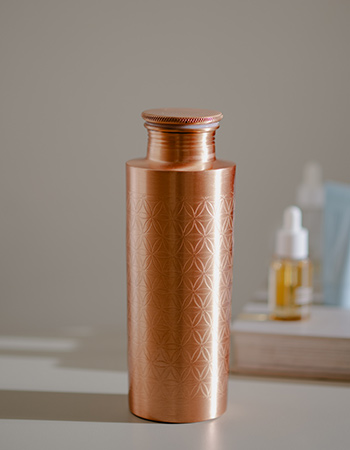 flower forrest en lover koperen flessen