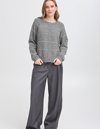 Cardigan Frkendra Asphalt Melange Mix