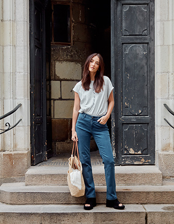 Jeans Frluxe Elli Mid Blue Denim