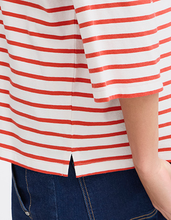 T-shirt Frsiva Poinsettia Stripe Mix