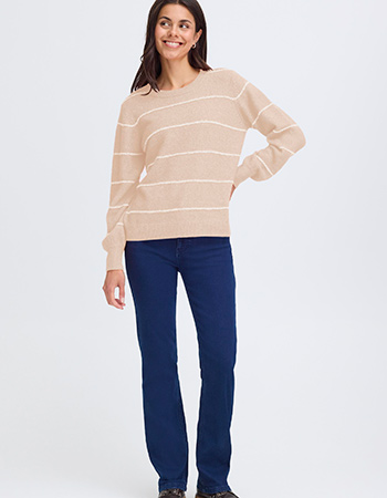 Trui Frkendra Feather Gray Beige Mix