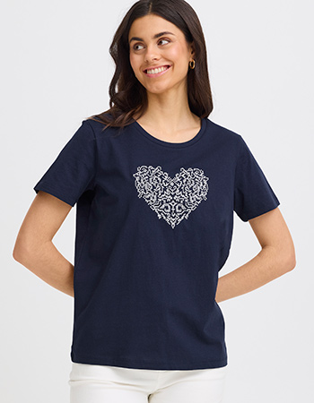 duurzaam blauw shirt van Fransa