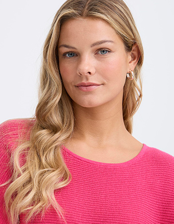 tijdloze roze zomer trui gemaakt van bio katoen