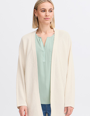 Vest Lang Frinja Whisper White