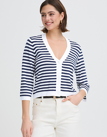 korte cardigan van Tencel