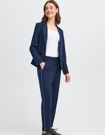 Pantalon Nola Grey Stripe Dark Blue