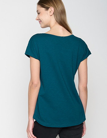 T-shirt Bird Fine Cool Petrol Green