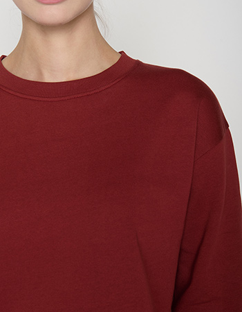 Sweater Canty Organic Basic Red Berry