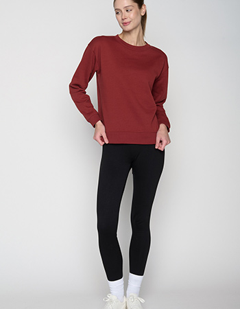 Sweater Canty Organic Basic Red Berry