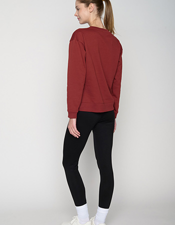 Sweater Canty Organic Basic Red Berry