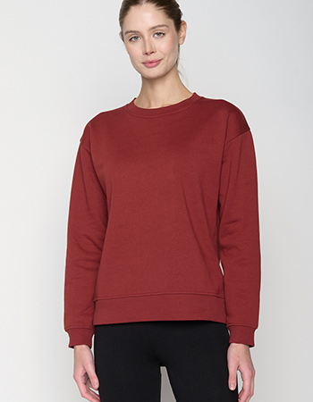 Sweater Canty Organic Basic Red Berry