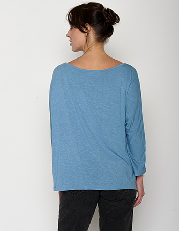 Zachte duurzame dames top, soepel vallend en comfortabel om te dragen.