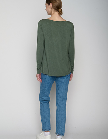 Longsleeve Basic Mind Moos Green