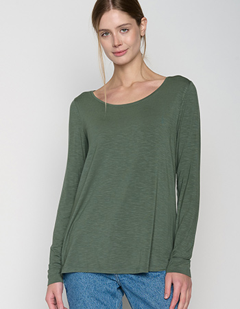 Longsleeve Basic Mind Moos Green