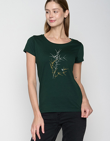 T-shirt Nature Bird Reed Dark Forest