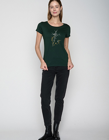 T-shirt Nature Bird Reed Dark Forest