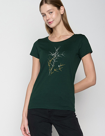 T-shirt Nature Bird Reed Dark Forest