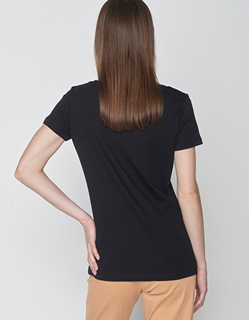 T-shirt Nature Bird Reed Zwart