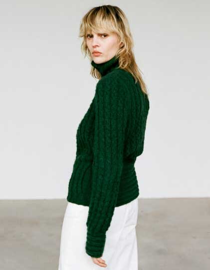 Duurzaam Ice bomber vest van INTI Knitwear, fair geproduceerd in Ecuador.