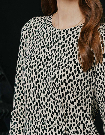 Jurk Kornelia Ebba White Smoke