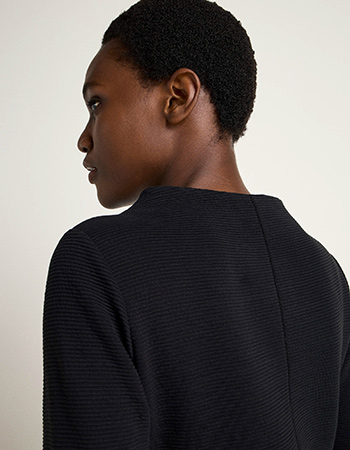 Jurk Esther Rib Zwart