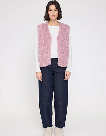 bodywarmer Amy van Mazine perfect voor extra warmte zonder mouwen.